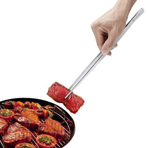 MSY BIGSUNNY dishwasher-safe tweezers allow quick cleanup after meals.