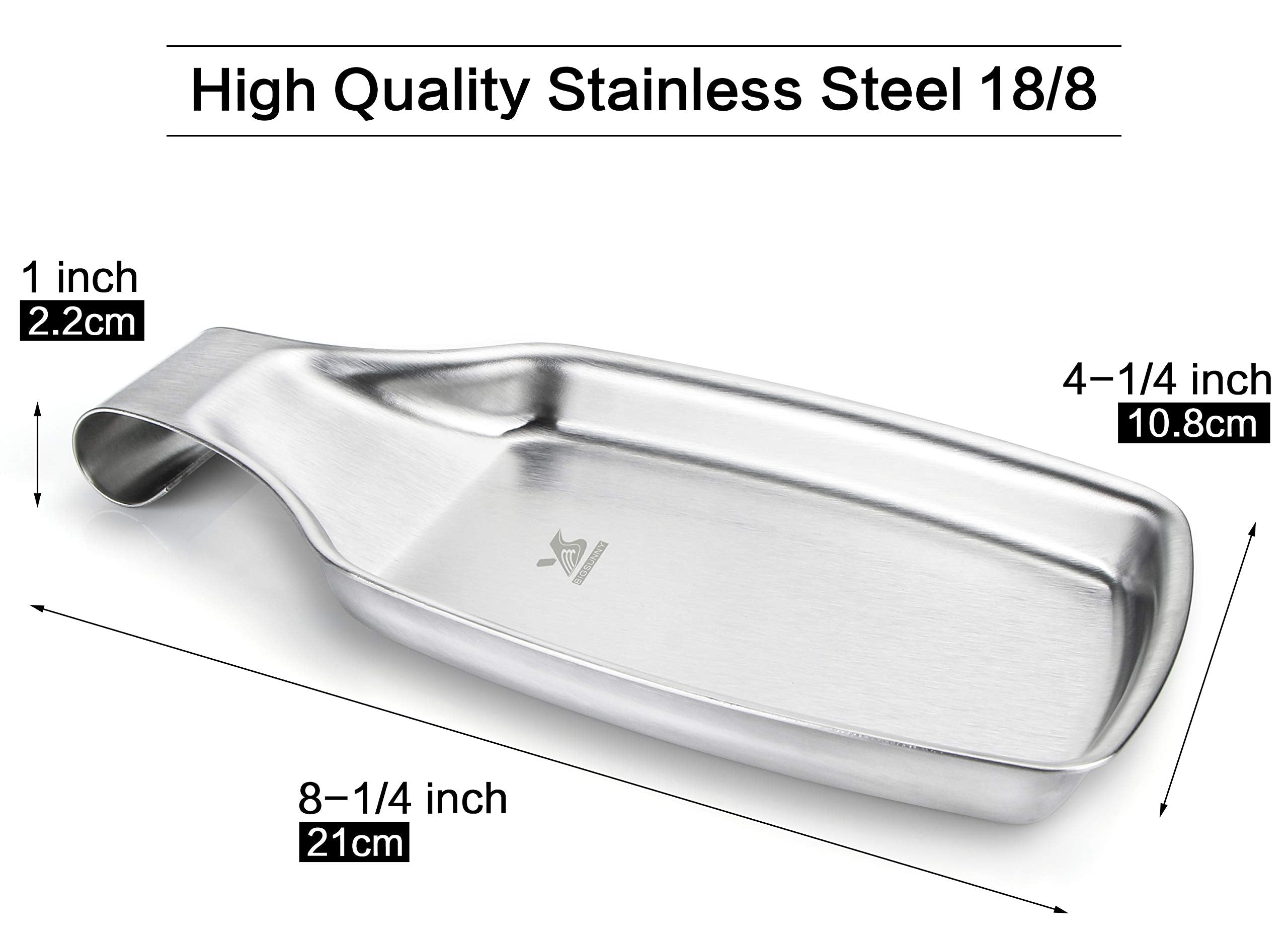 MSY BIGSUNNY 304 stainless steel spoon rest durable and rust-resistant