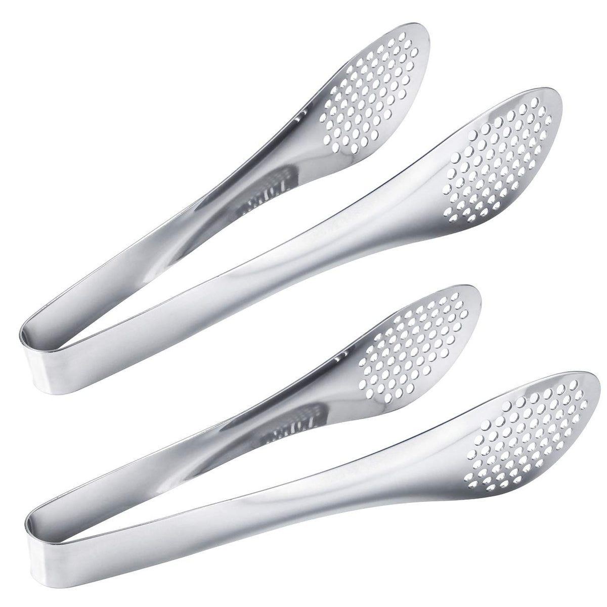 MSY BIGSUNNY 9-inch buffet tongs, shiny stainless steel for effortless serving at gatherings.