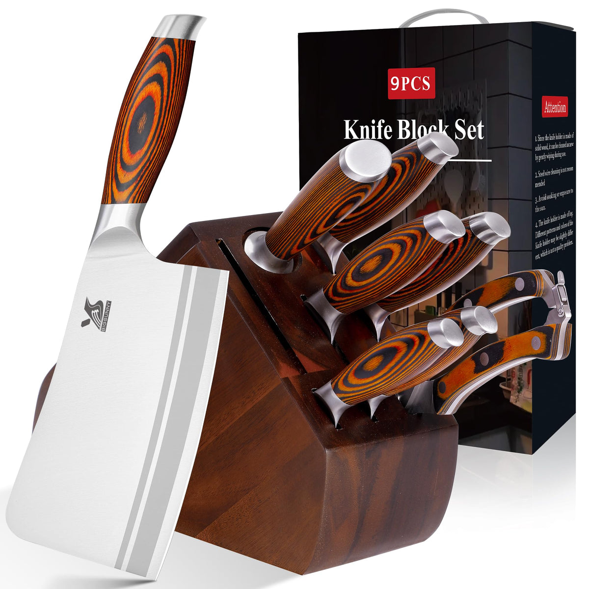 MSY BIGSUNNY bone chopper with pakkawood handle for precise bone cutting