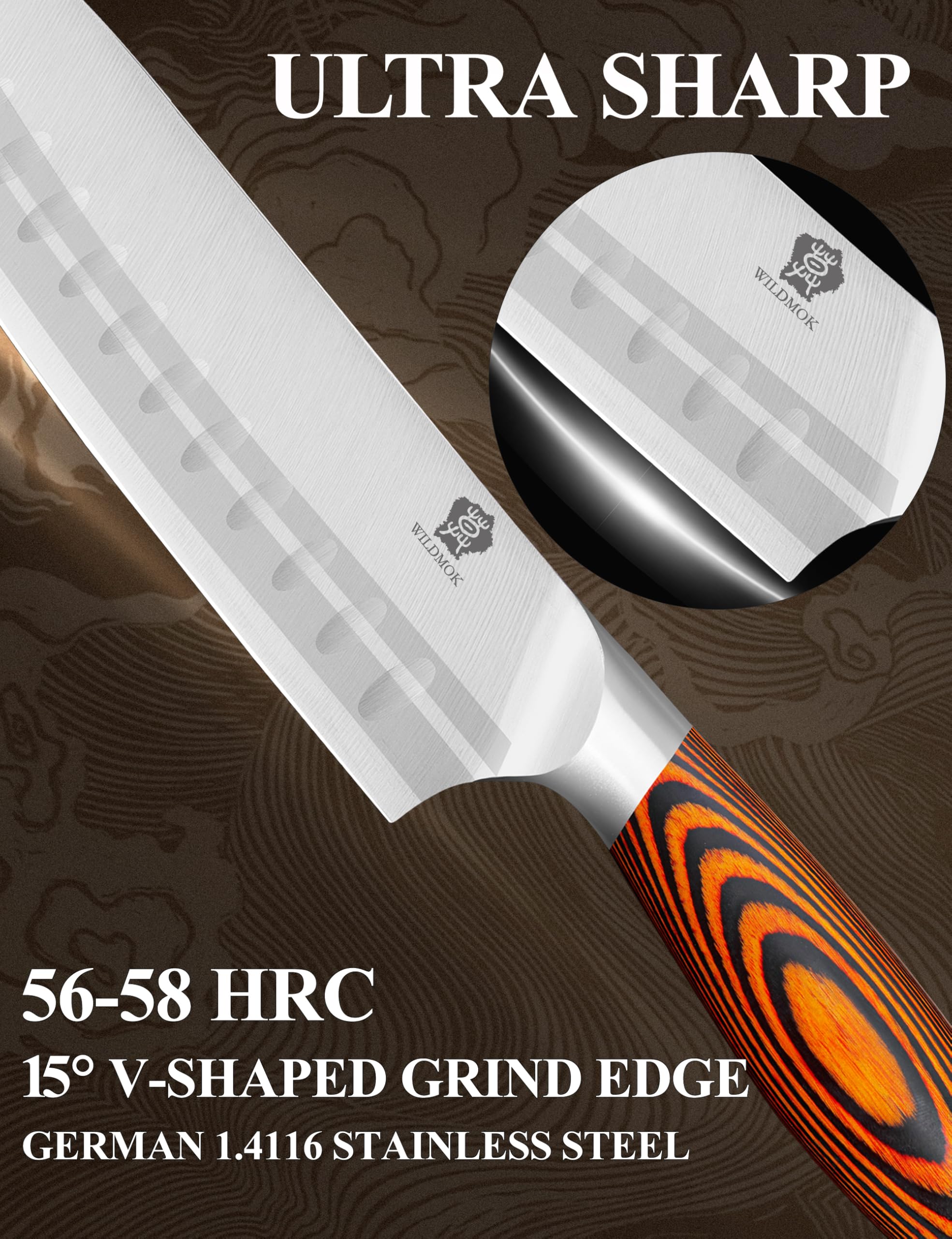 MSY BIGSUNNY bread knife with serrated edge for clean, crumb-free slices.