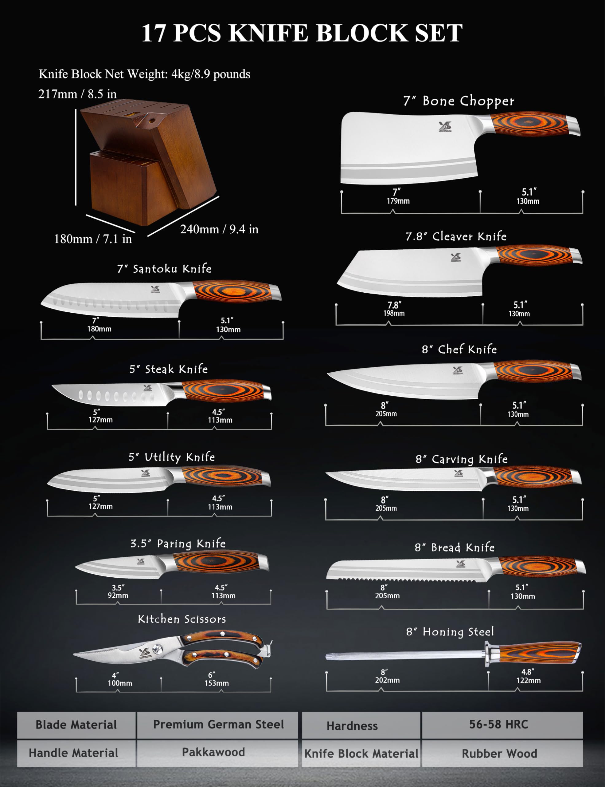 MSY BIGSUNNY carving knife enables thin, even slices for roasts and poultry.