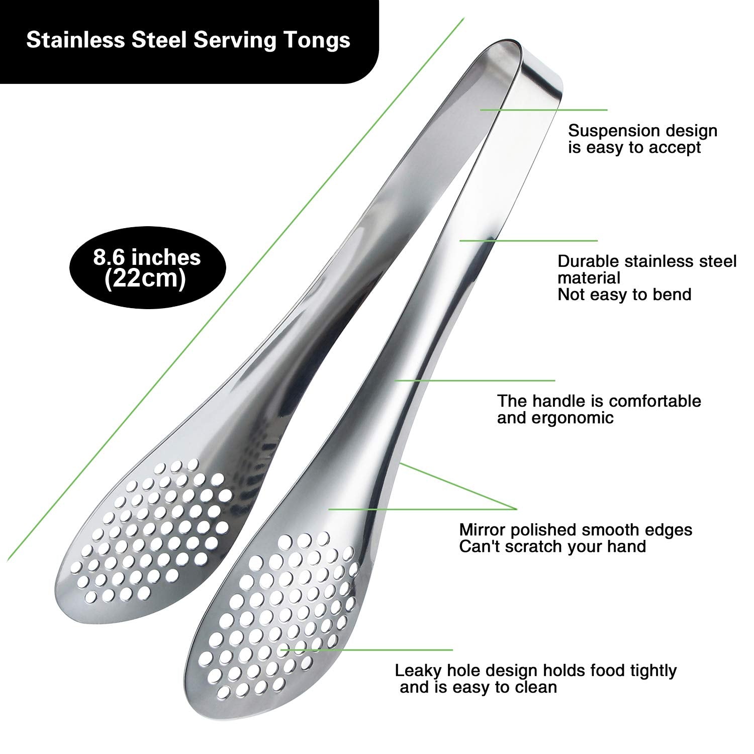 MSY BIGSUNNY dishwasher-safe tongs clean quickly after meals.