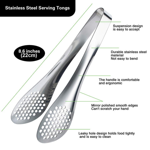 MSY BIGSUNNY dishwasher-safe tongs clean quickly after meals.