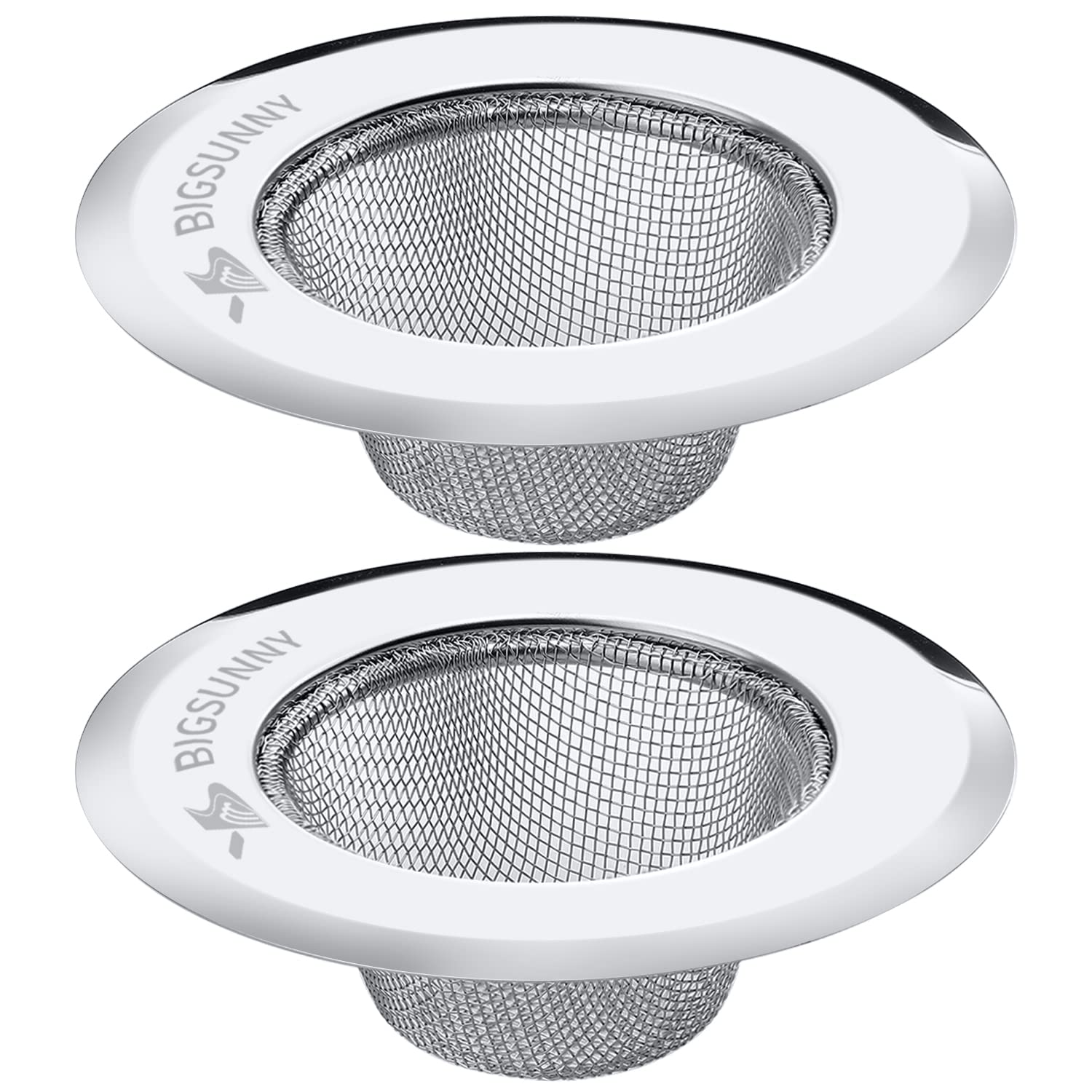 MSY BIGSUNNY mesh sink strainer with wide rim for quick drainage and easy cleaning.