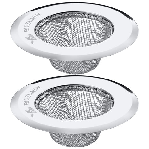 MSY BIGSUNNY mesh sink strainer with wide rim for quick drainage and easy cleaning.