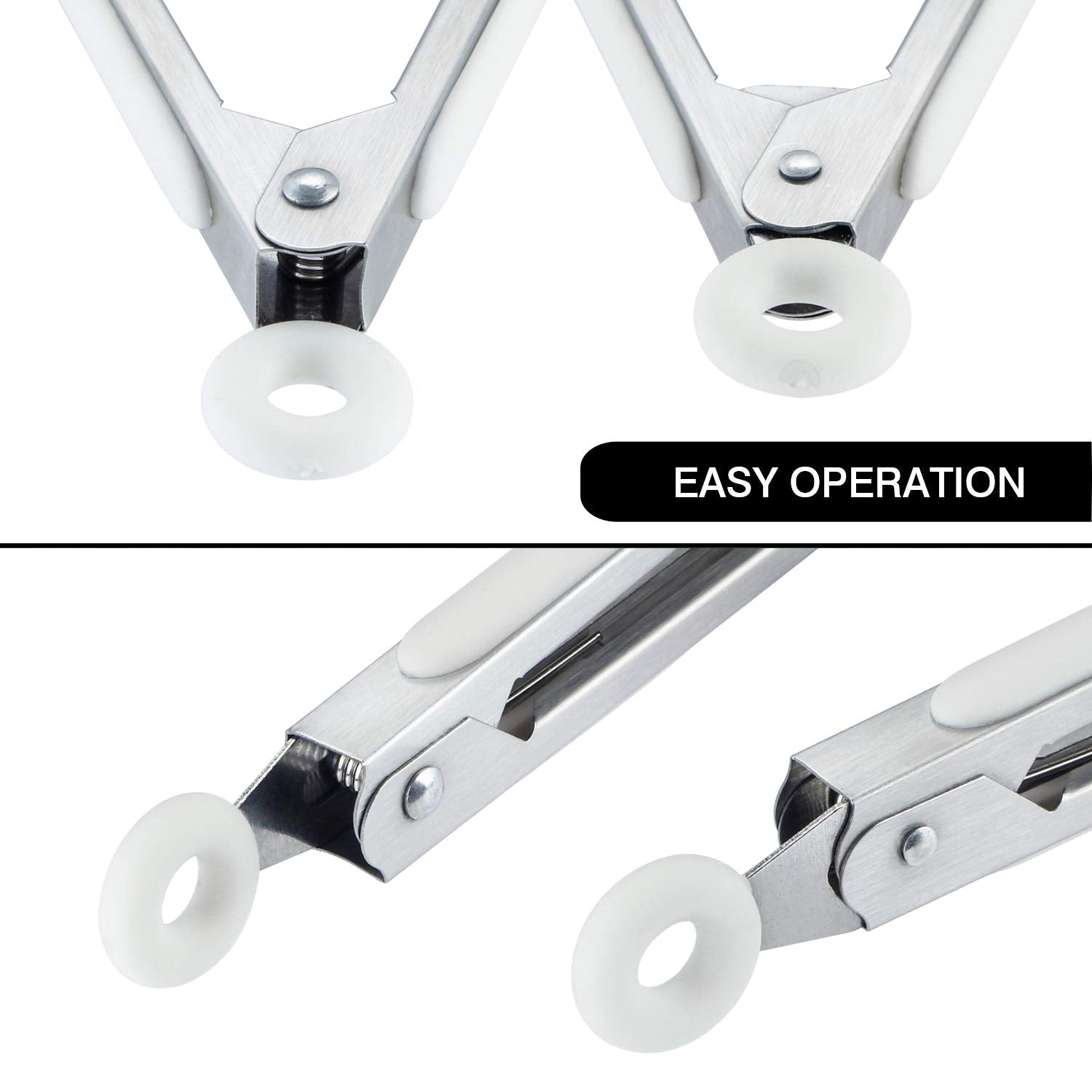 MSY BIGSUNNY ring-pull lock feature for compact storage of tongs
