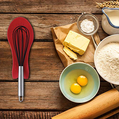 MSY BIGSUNNY spoon rest red-green pair showing anti-skid design for utensils