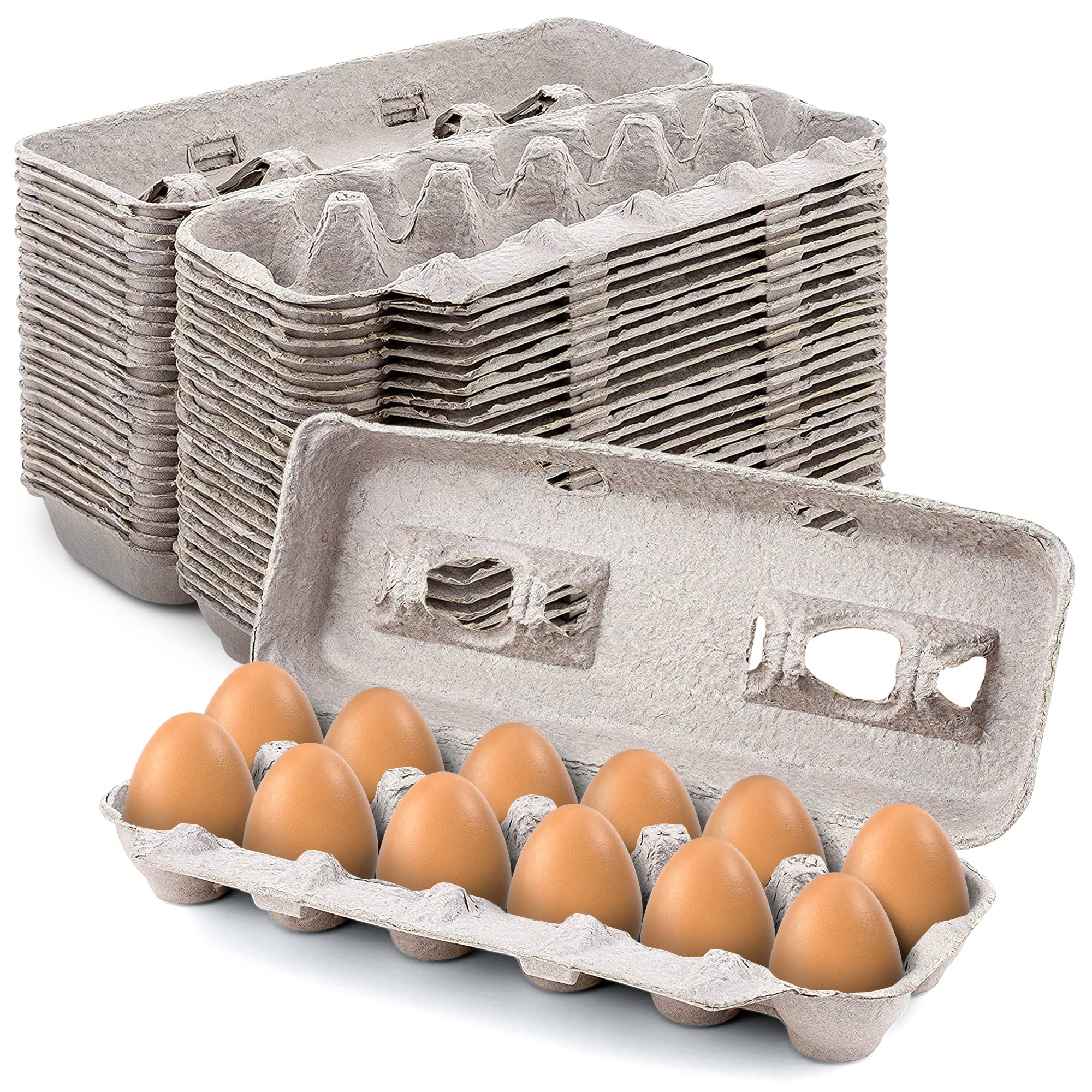MT Products blank egg carton assembled, sturdy storage
