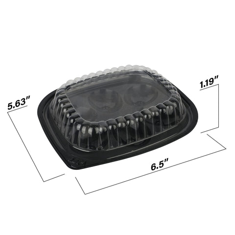 MT Products clear deviled egg container lid keeps contents visible and secure.