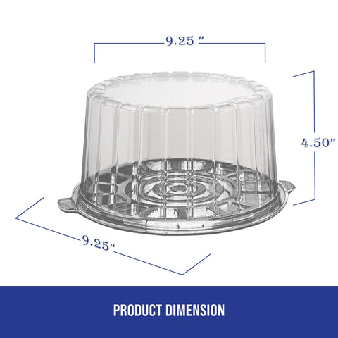 MT Products clear lid showcases a layered cake for tempting presentation