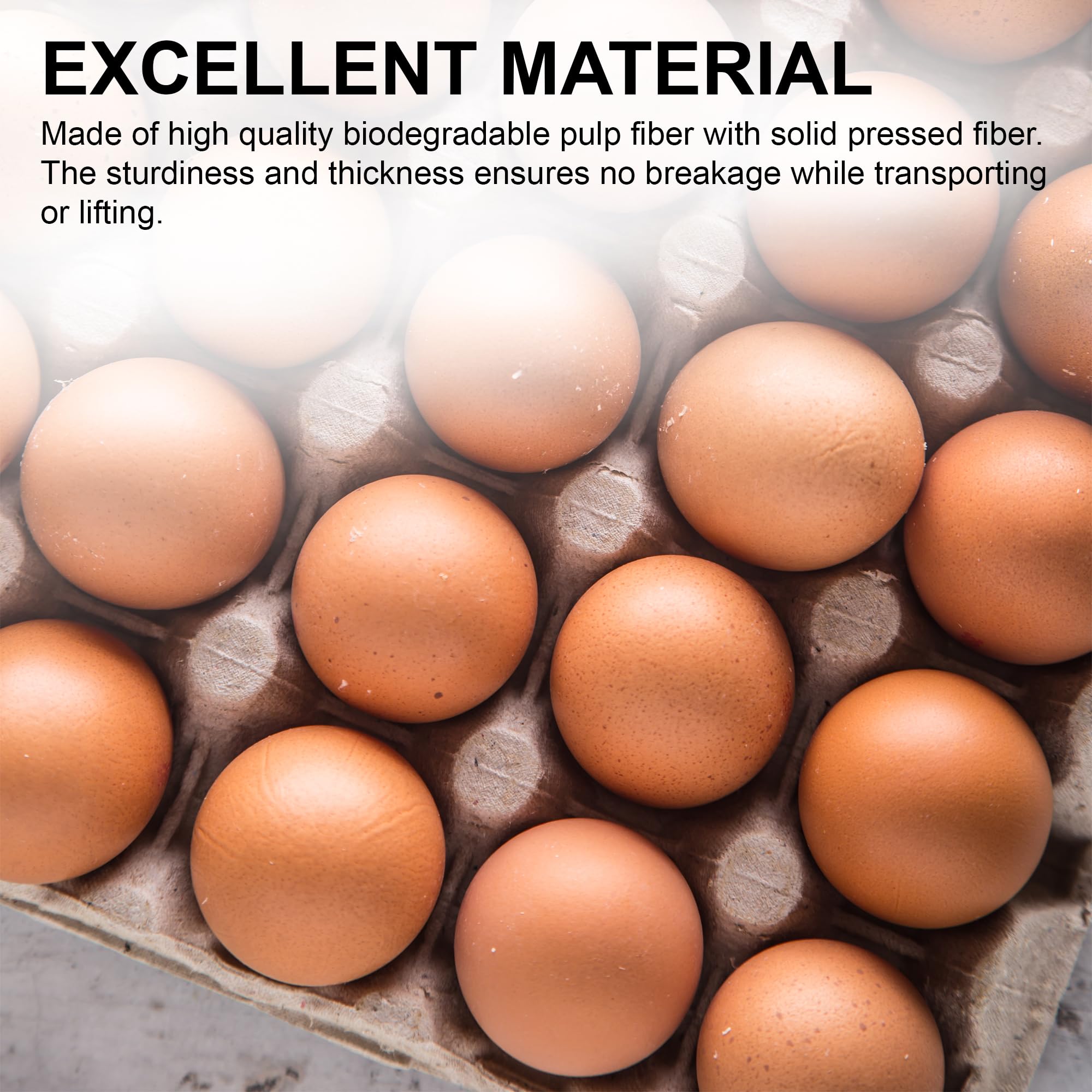 MT Products egg flat carton stacked for bulk egg packing and transport.