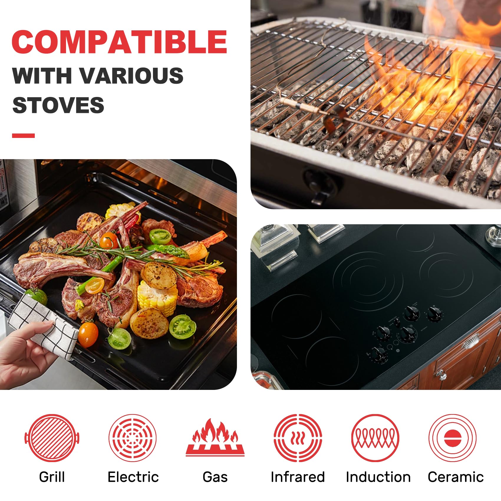 MTAEI large griddle surface supports multiple foods at once