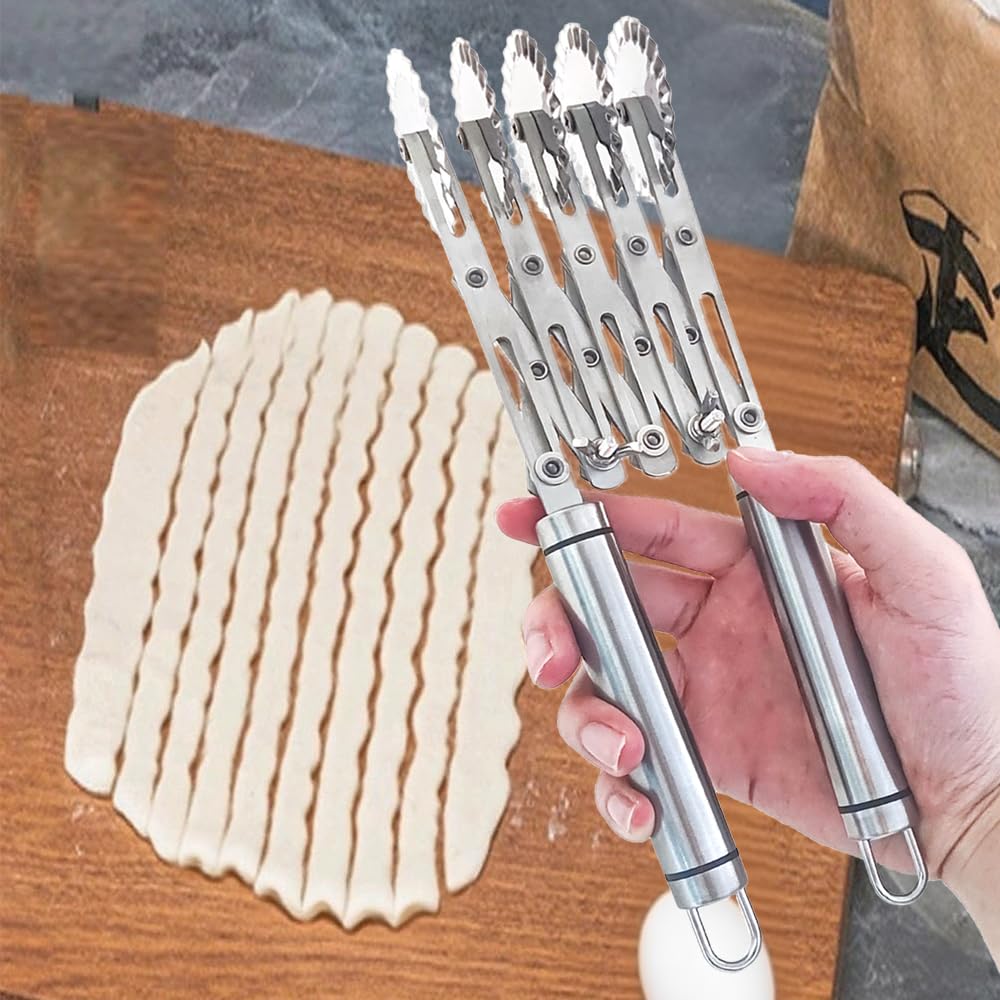 MTOMDY pastry cutter set slices pizzas and pastries evenly.