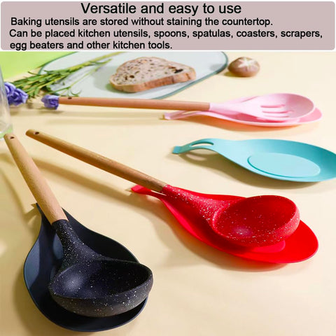 Hanging-hole MTOMDY spoon rest for space-saving organization.