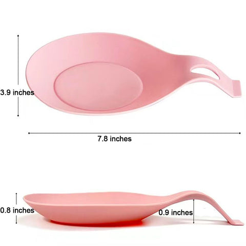 Close-up of MTOMDY spoon rest on stovetop showing heat-resistant silicone.
