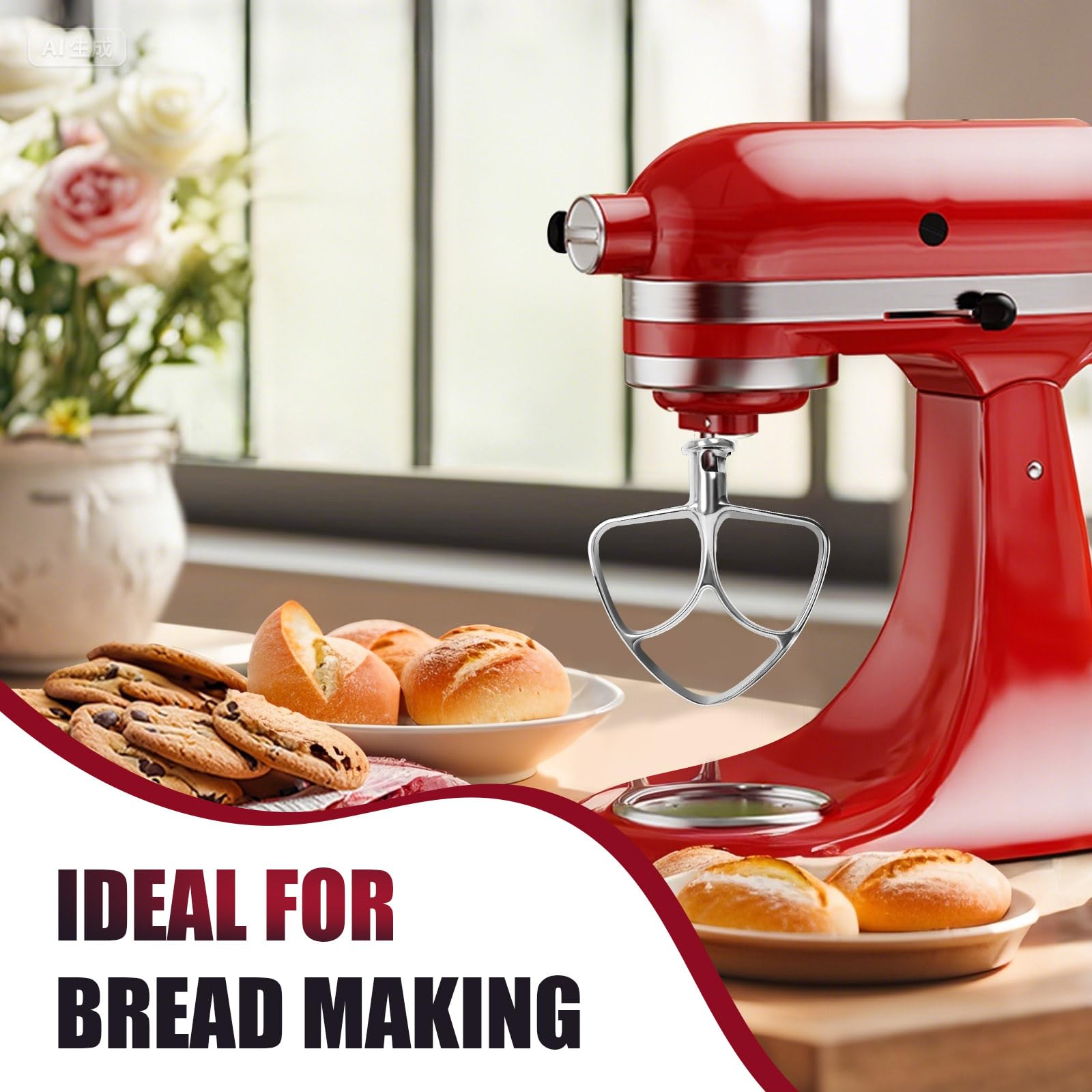 Mttobo dishwasher-safe beater for quick cleanup after baking sessions.