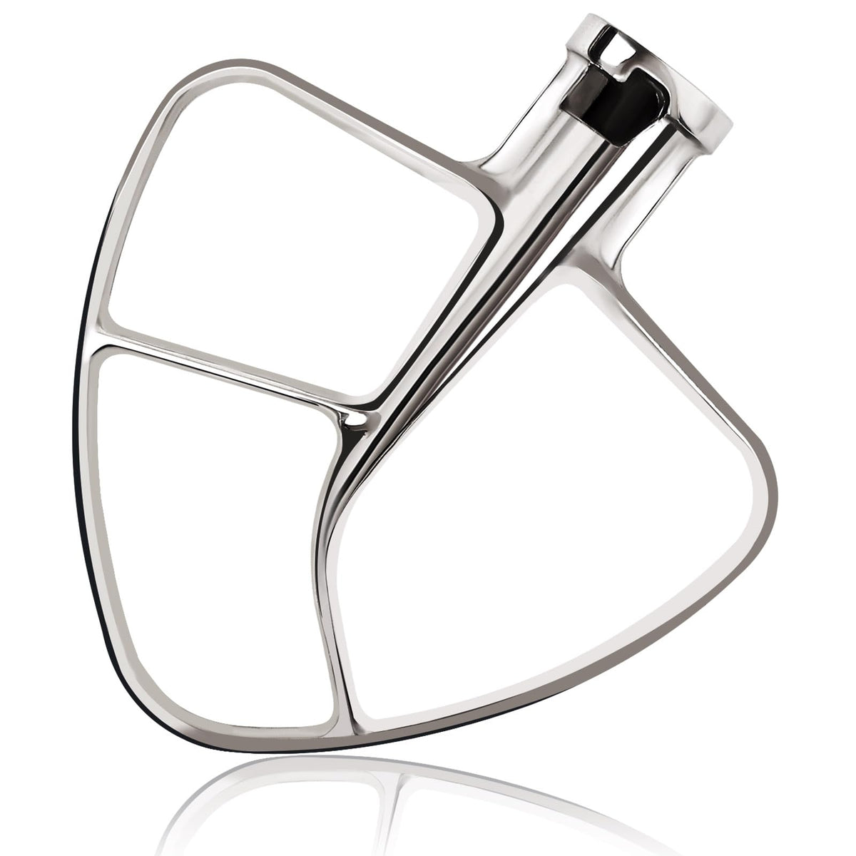 Mttobo K45B stainless steel flat beater for KitchenAid, delivers smooth batter