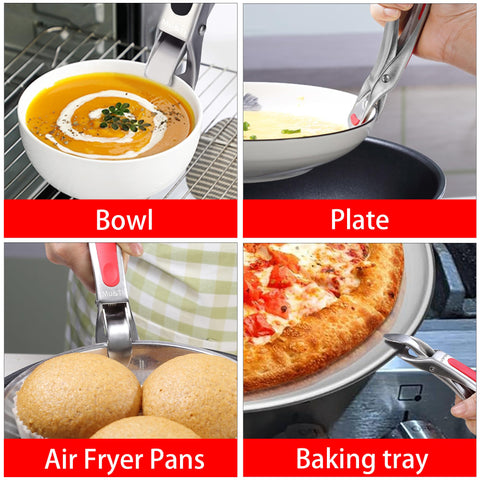 Mu&Ti hot plate gripper in hand demonstrating secure grip for hot bowls.
