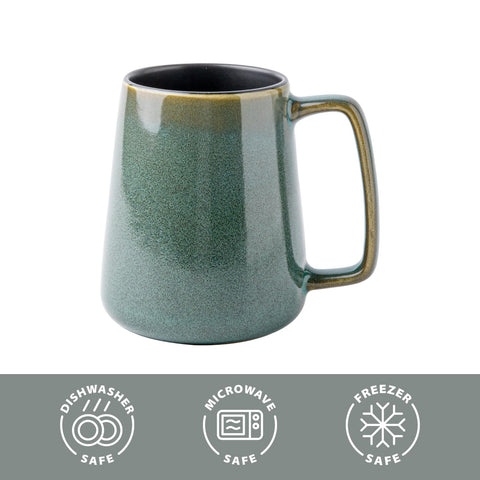 Mualuwi mug handle detail, ergonomic design supports easy lifting.