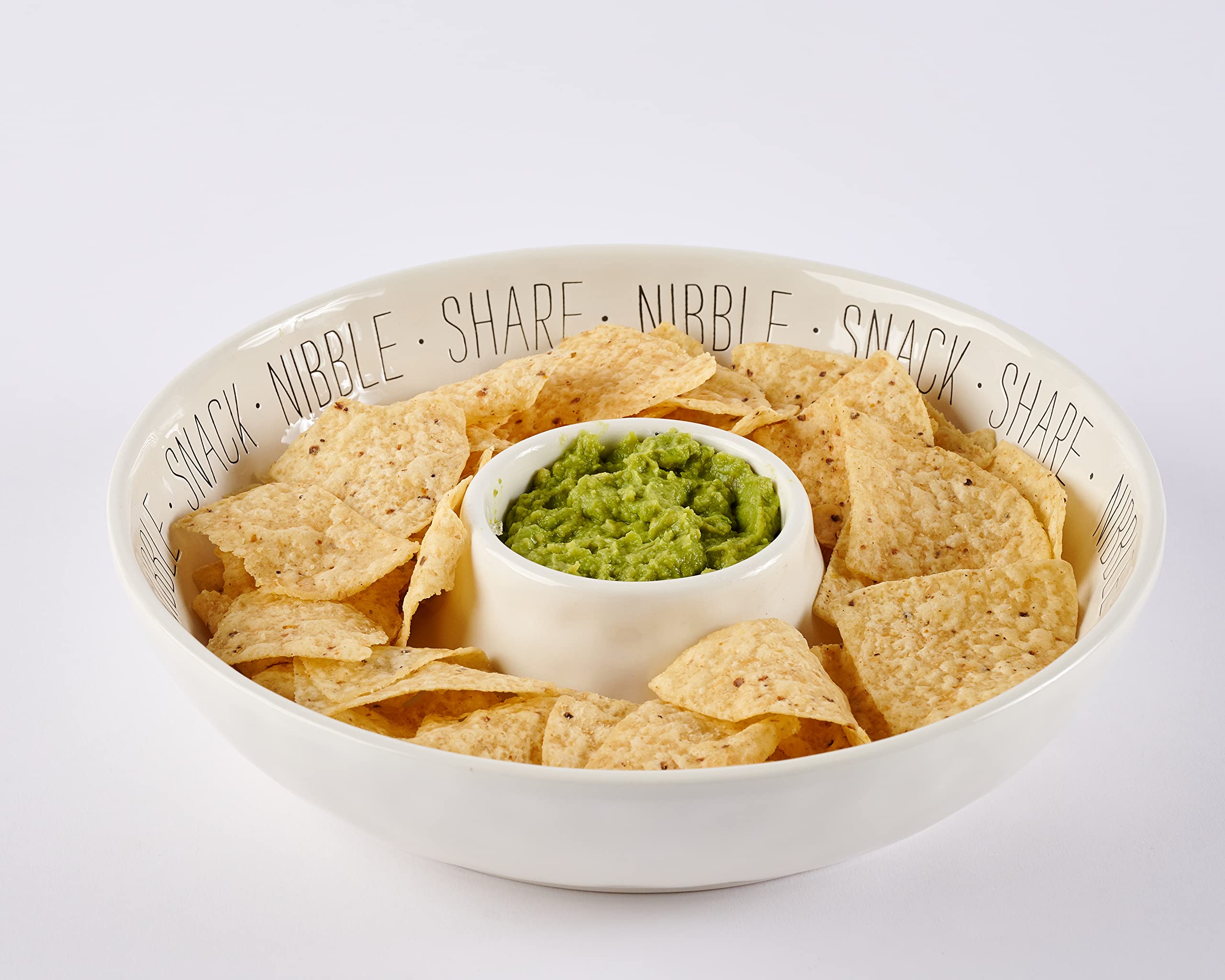 Mud Pie Circa pine wood lid protects snacks until guests arrive.