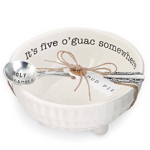 Mud Pie Circa serving dish set displayed on table for dips and gatherings