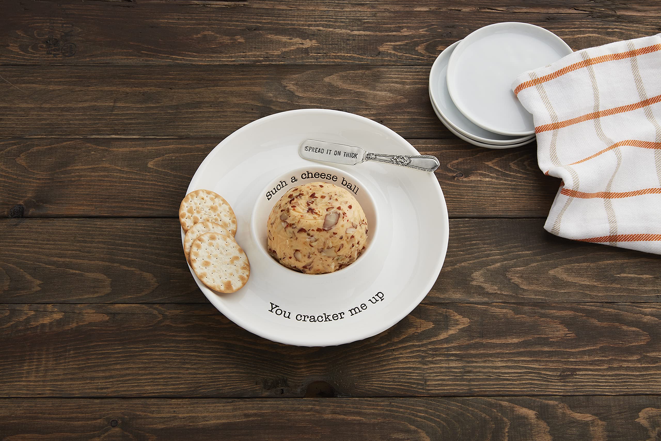 Mud Pie Circa Silverplate Spreader adds effortless serving to the set.