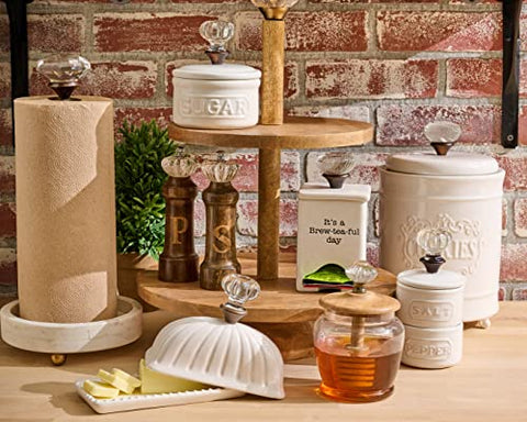 Mud Pie butter dish elevates table presentation with classic design