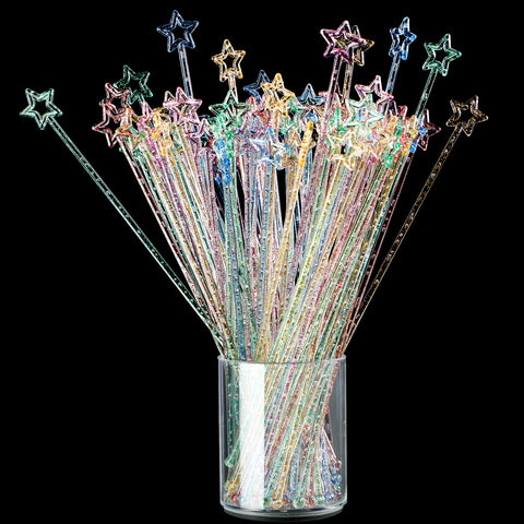 Mudder Christmas swizzle sticks with star-top add festive flair to cocktails