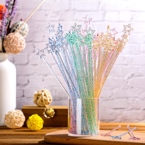 Mudder glittery mixed-color sticks brighten parties and garnishes