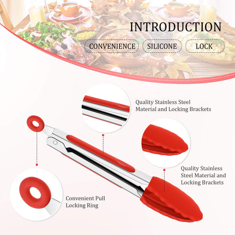 Mudder mini silicone kitchen tongs with green grip, compact storage and in-hand comfort.