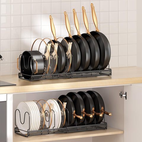 MUDEELA deep groove lid storage keeps lids secure and ready
