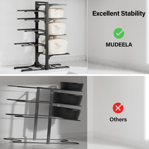 MUDEELA dual-sided setup illustrates flexible space-saving configuration.