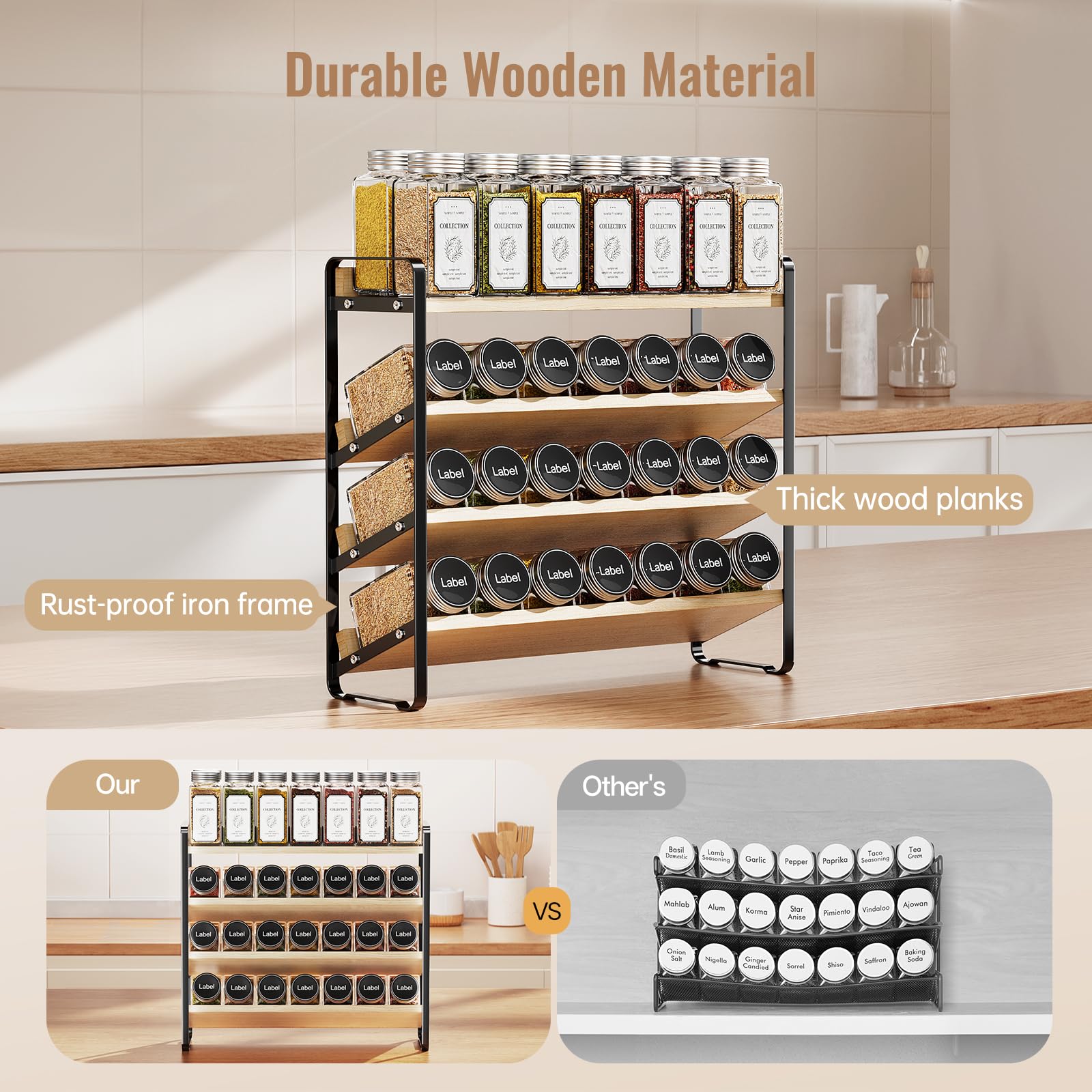 MUDEELA easy assembly with pre-drilled holes and screwdriver for quick setup.