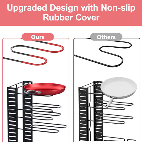 MUDEELA scratch-free protection helps pots avoid scratches during storage.