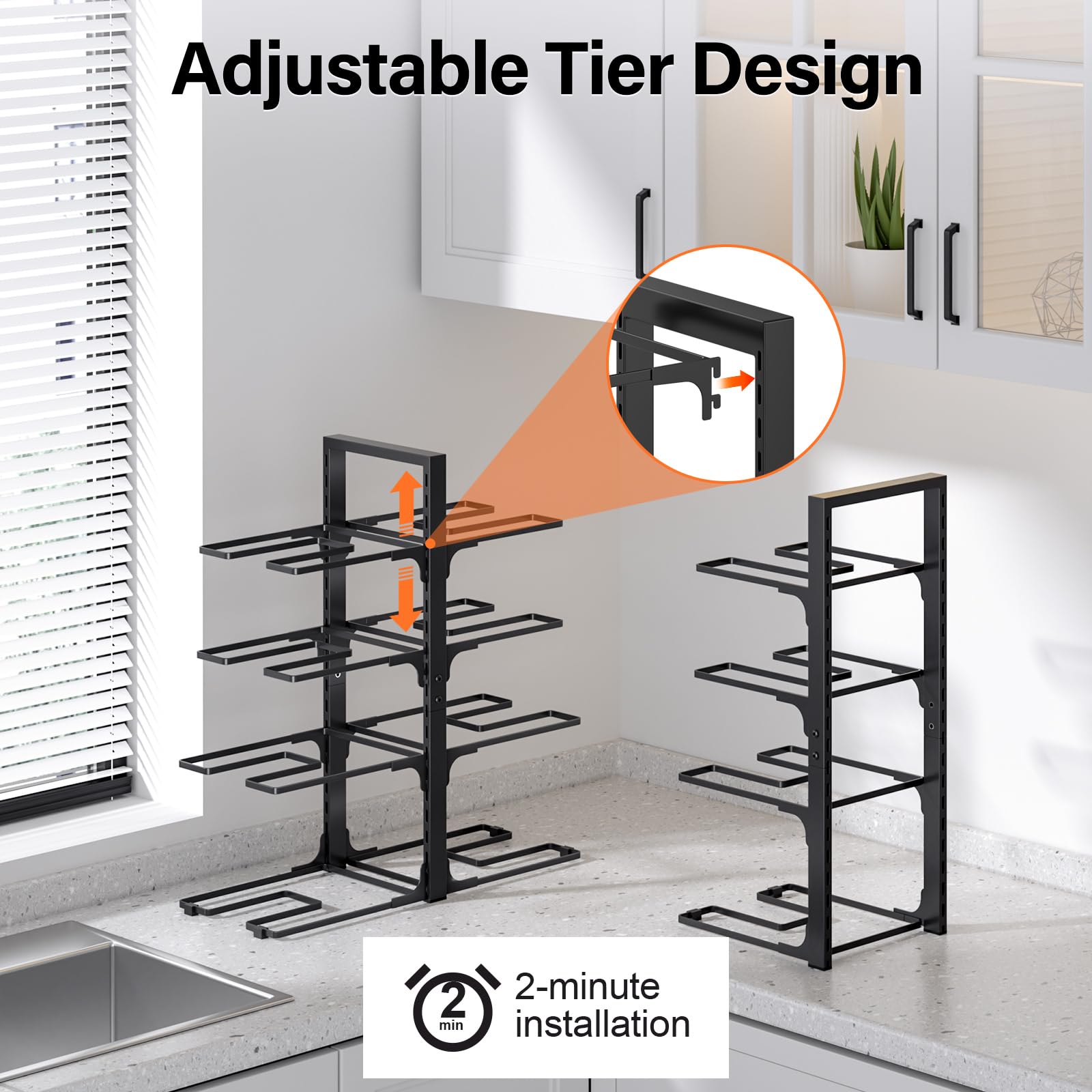 MUDEELA stylish storage keeps your kitchen neat while remaining practical.