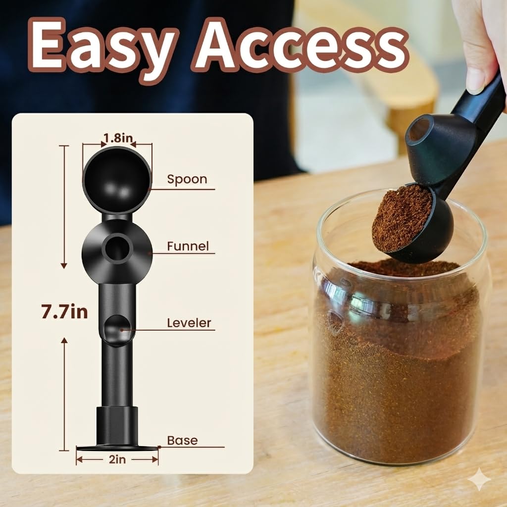 Mudygelay hanging base keeps the coffee station organized