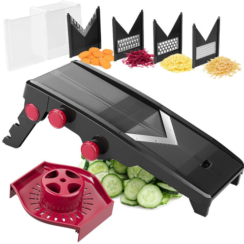 Mueller Austria Mandoline Slicer adjustable blades for precise veggie prep
