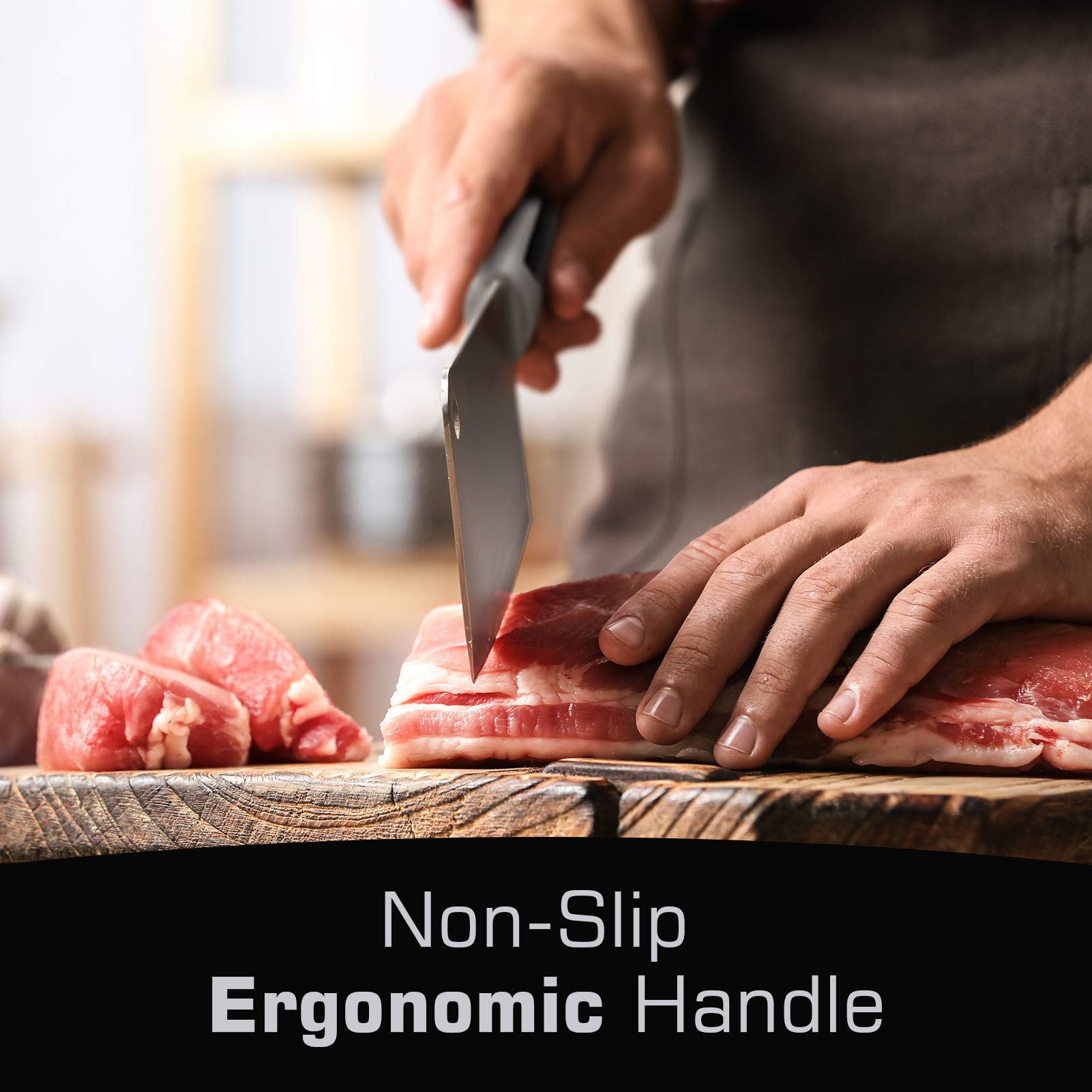Mueller easy-clean design keeps surfaces hygienic after tough chopping tasks.