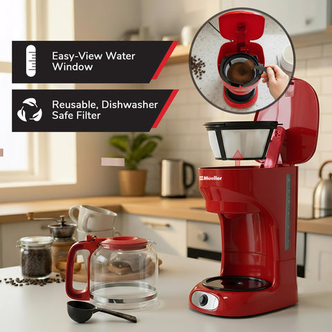 MUELLER HOME keep-warm function maintains warmth for longer