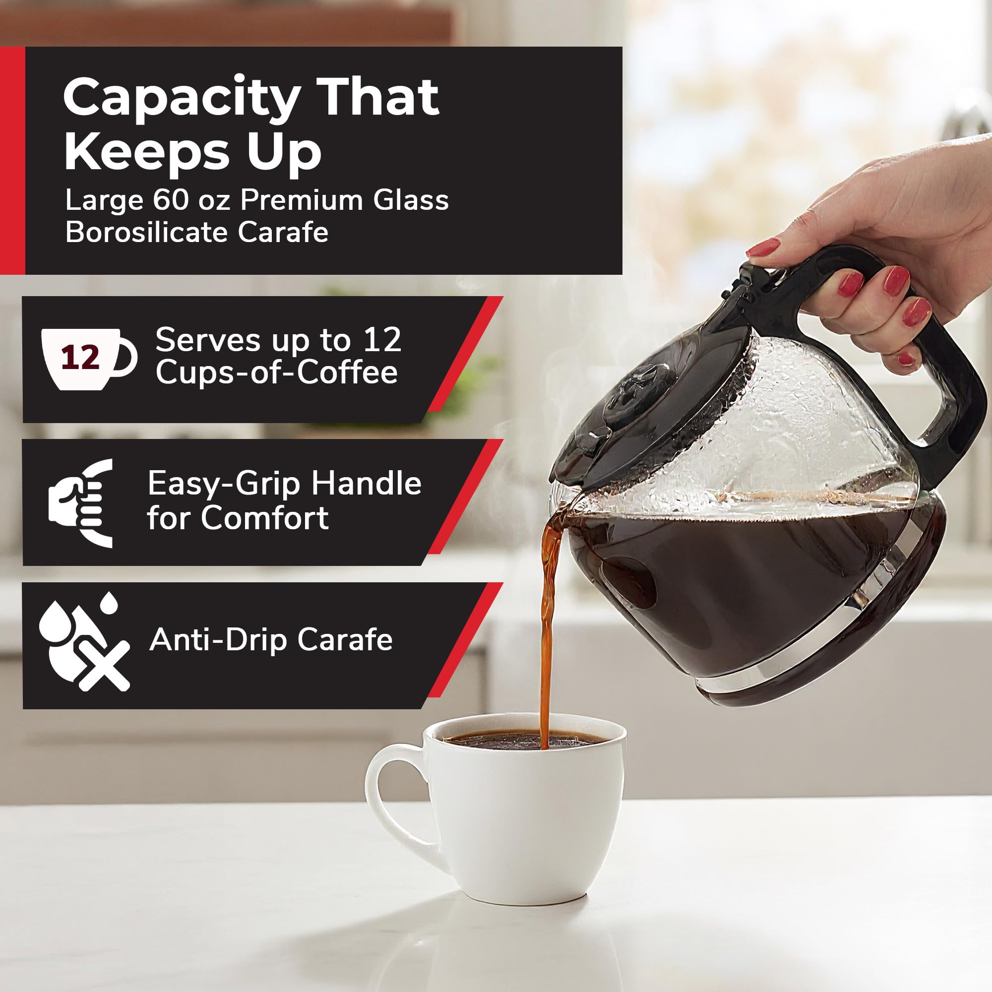 Mueller Home keep-warm plate with auto-off ensuring safe warmth.