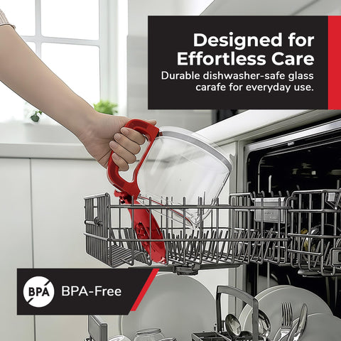 MUELLER HOME non-drip carafe for cleaner pouring