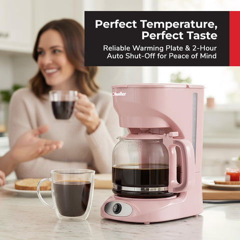 MUELLER HOME keep-warm function helps maintain warmth between pours