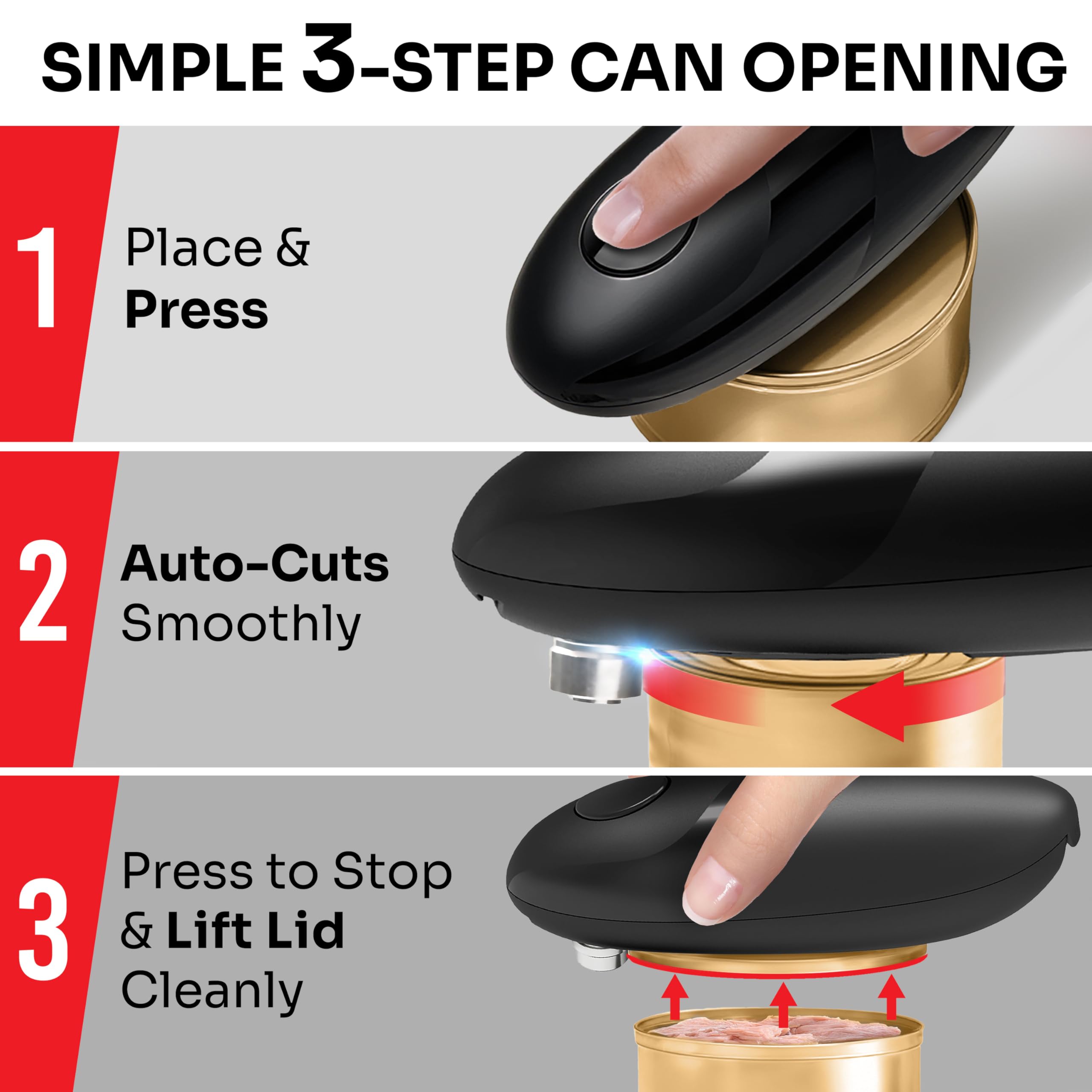 MUELLER HOME SmoothEdge smooth-edge cut preserves safe lid and can edges.