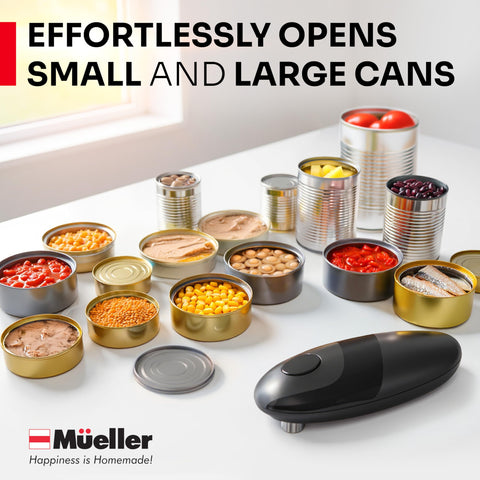 MUELLER HOME SmoothEdge travel-ready compact unit fits small kitchens.