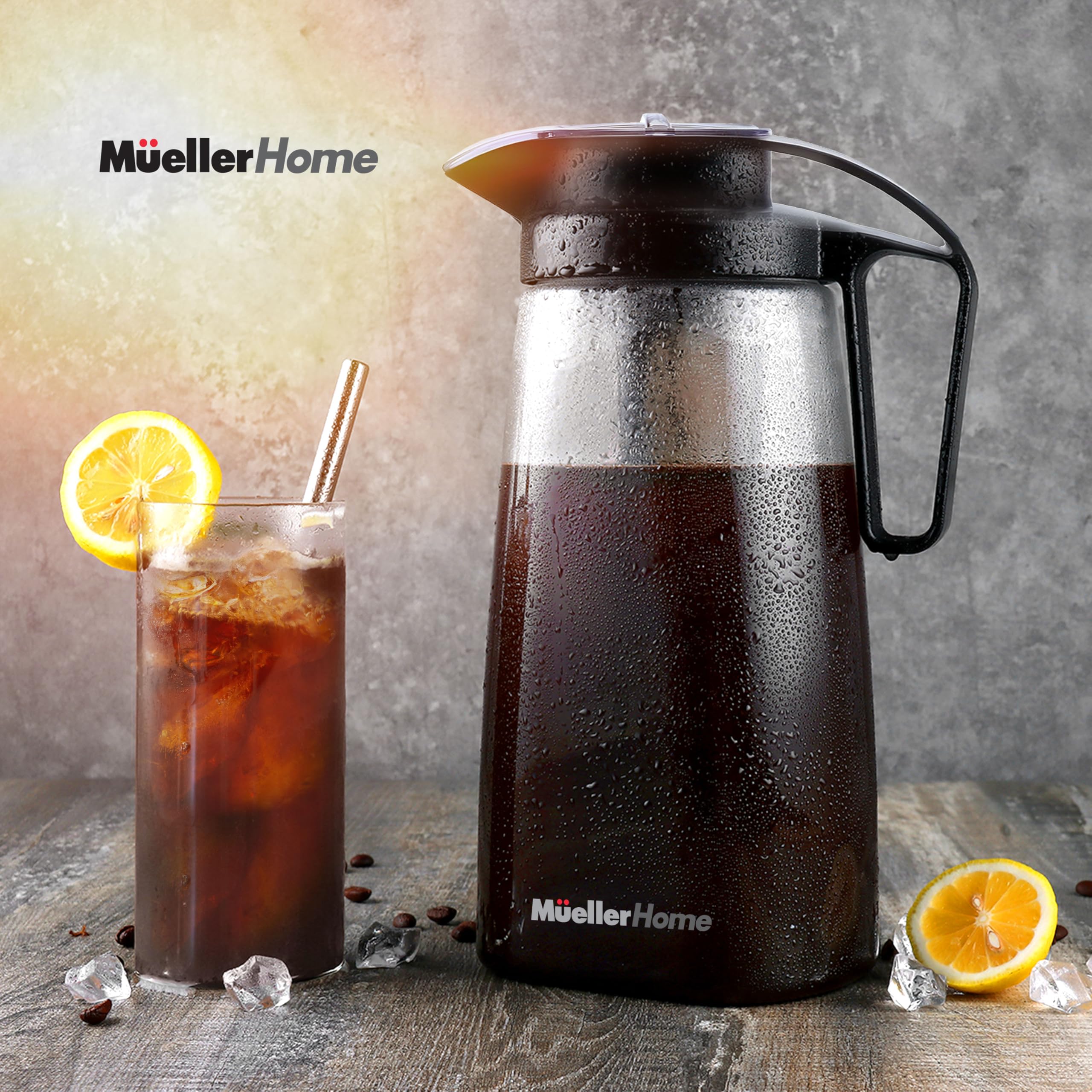 MUELLER HOME versatile use includes coffee, tea, infused water, and cocktails.