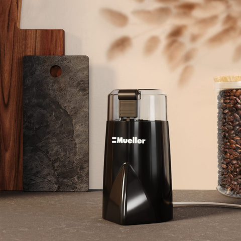 Mueller Living HyperGrind easy-clean design with drawer storage concept