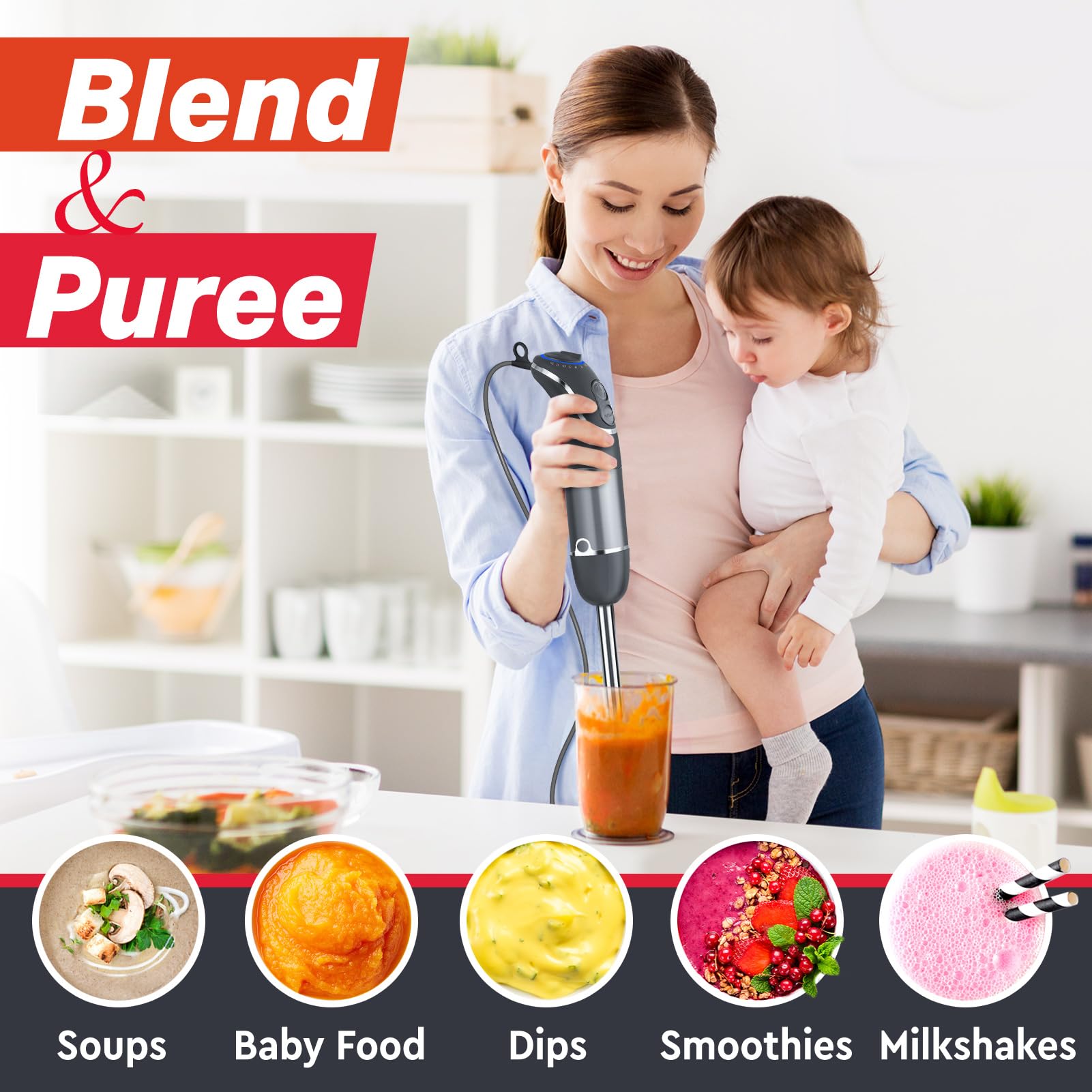 Mueller Multistick titanium blades image focusing on durability and precision chopping