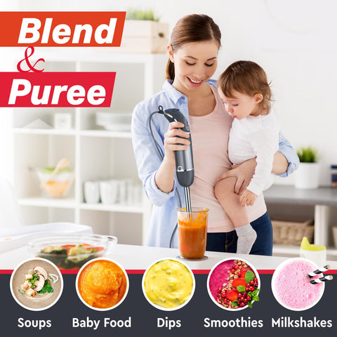 Mueller Multistick titanium blades image focusing on durability and precision chopping