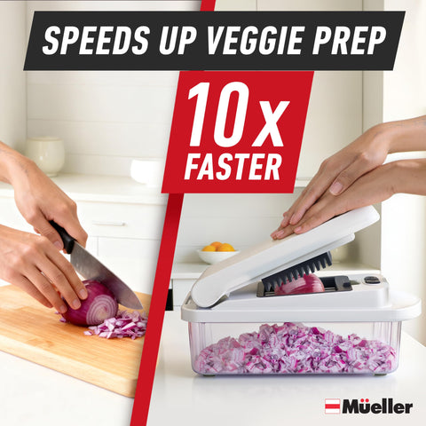 Mueller Pro Chopper on the counter supports fast daily veggie prep